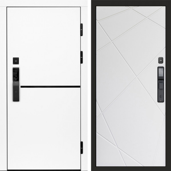 Входная дверь Termo-Door Смарт Тренд White - Лучи белый