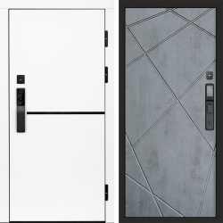 Входная дверь Termo-Door Смарт Тренд White - Лучи бетон темный