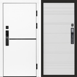 Входная дверь Termo-Door Смарт Тренд White - Лучи White line