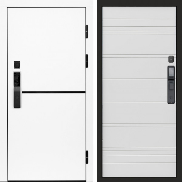 Входная дверь Termo-Door Смарт Тренд White - Лучи White line