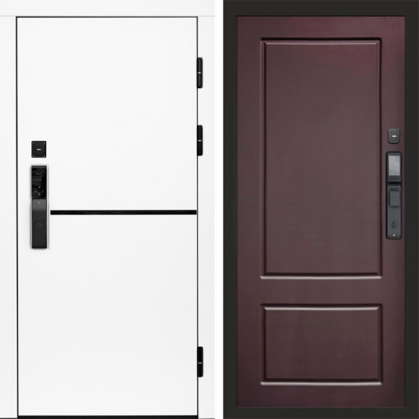 Входная дверь Termo-Door Смарт Тренд White - Марсель Шоколад