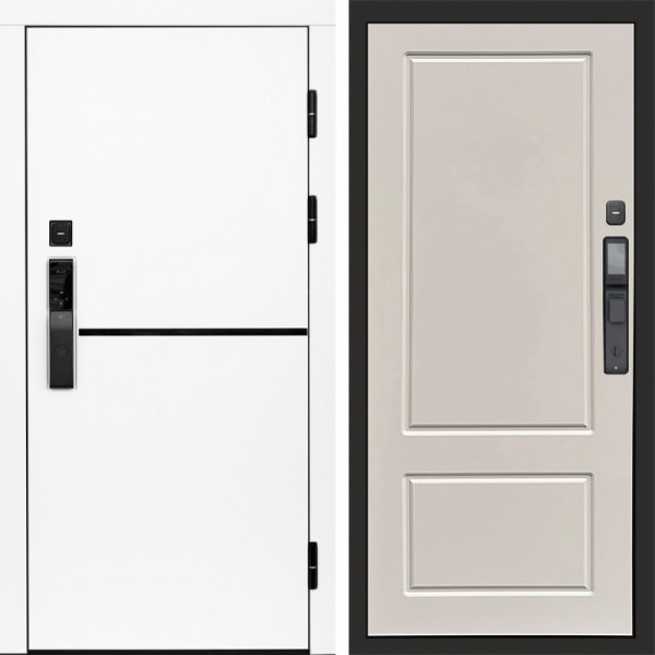 Входная дверь Termo-Door Смарт Тренд White - Марсель Слоновая кость