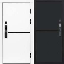 Входная дверь Termo-Door Смарт Тренд White - Нео Black