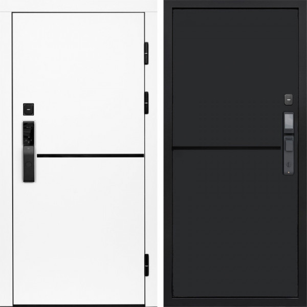 Входная дверь Termo-Door Смарт Тренд White - Нео Black