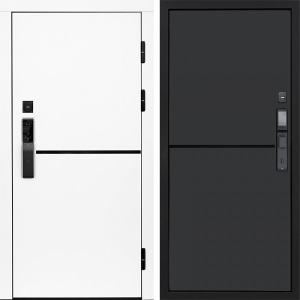 Входная дверь Termo-Door Смарт Тренд White - Нео Графит