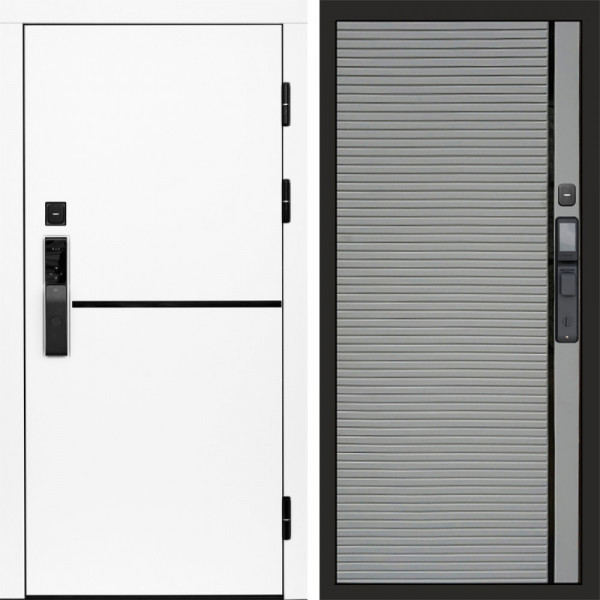 Входная дверь Termo-Door Смарт Тренд White - Porte Grey софт