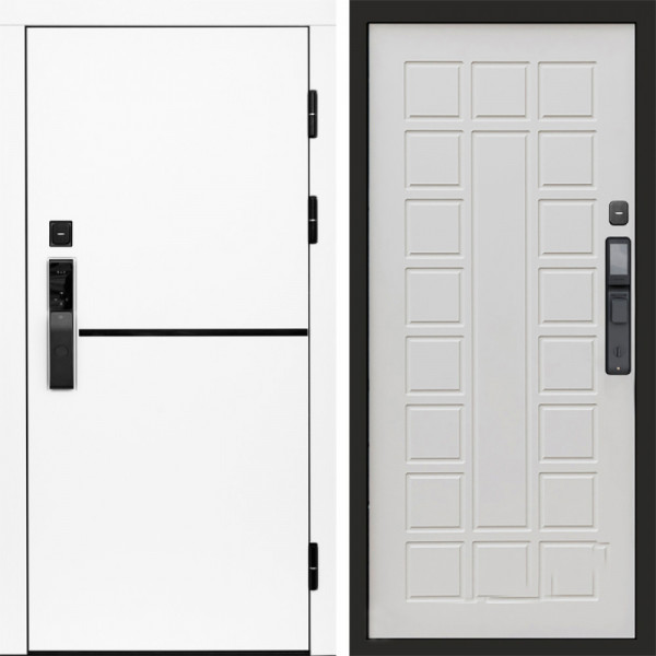 Входная дверь Termo-Door Смарт Тренд White - Престиж бежевый матовый