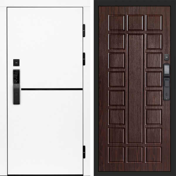 Входная дверь Termo-Door Смарт Тренд White - Престиж венге