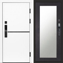 Входная дверь Termo-Door Смарт Тренд White - Зеркало Триумф венге