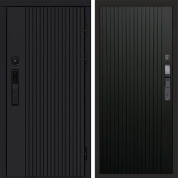 Входная дверь Termo-Door Смарт Твист Black - Flat Черный кварц
