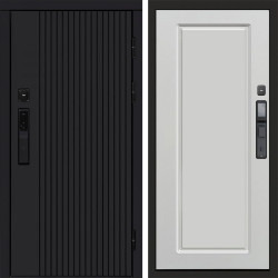 Входная дверь Termo-Door Смарт Твист Black - Гранд Белый софт