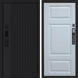 Входная дверь Termo-Door Смарт Твист Black - Лион Белый софт