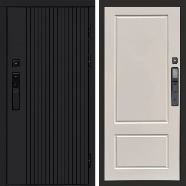 Входная дверь Termo-Door Смарт Твист Black - Марсель Слоновая кость