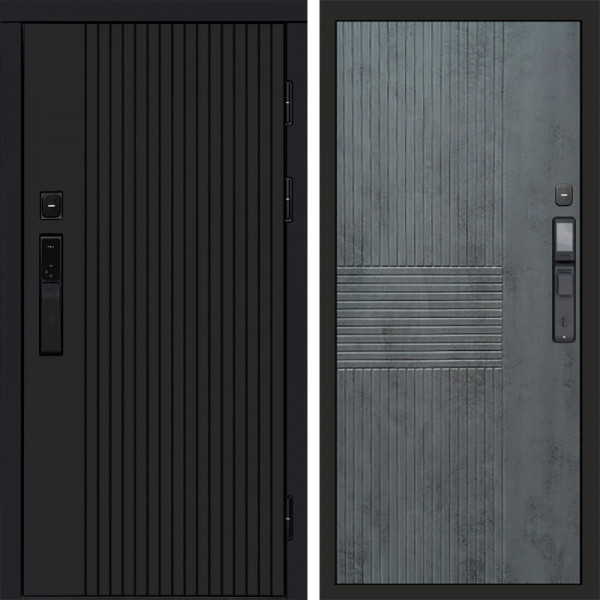 Входная дверь Termo-Door Смарт Твист Black - Мастино Бетон темный