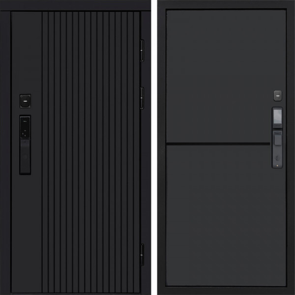 Входная дверь Termo-Door Смарт Твист Black - Нео Графит