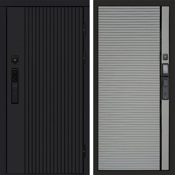 Входная дверь Termo-Door Смарт Твист Black - Porte Grey софт