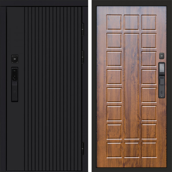 Входная дверь Termo-Door Смарт Твист Black - Престиж дуб