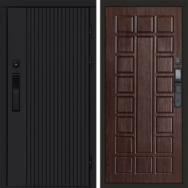 Входная дверь Termo-Door Смарт Твист Black - Престиж венге