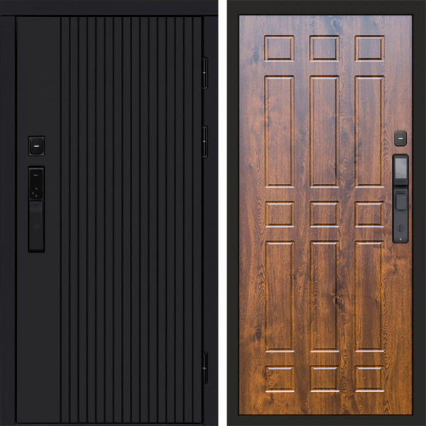 Входная дверь Termo-Door Смарт Твист Black - Спарта дуб