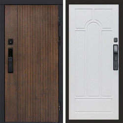 Входная дверь Termo-Door Смарт Твист Ультра - Арка белое дерево