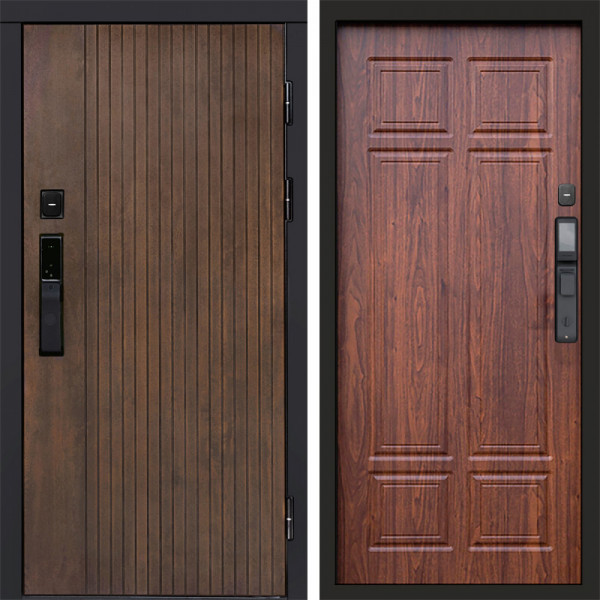 Входная дверь Termo-Door Смарт Твист Ультра - Без серии Орех премиум