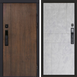 Входная дверь Termo-Door Смарт Твист Ультра - Горизонт бетон светлый