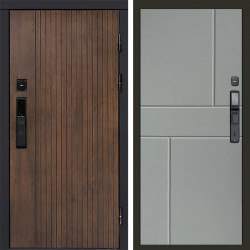 Входная дверь Termo-Door Смарт Твист Ультра - Горизонт Grey софт