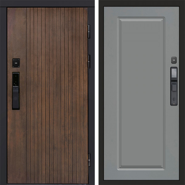 Входная дверь Termo-Door Смарт Твист Ультра - Гранд Grey софт