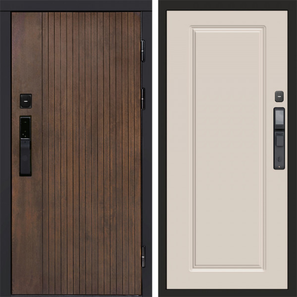 Входная дверь Termo-Door Смарт Твист Ультра - Гранд Слоновая кость