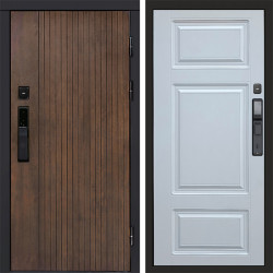 Входная дверь Termo-Door Смарт Твист Ультра - Лион Белый софт