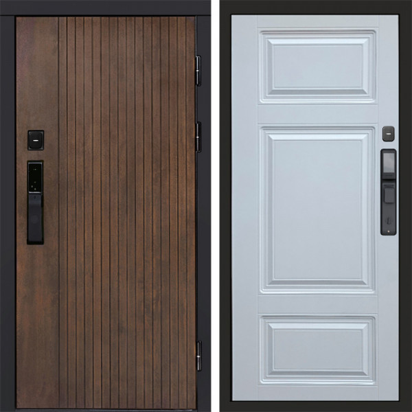 Входная дверь Termo-Door Смарт Твист Ультра - Лион Белый софт