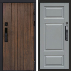 Входная дверь Termo-Door Смарт Твист Ультра - Лион Grey софт