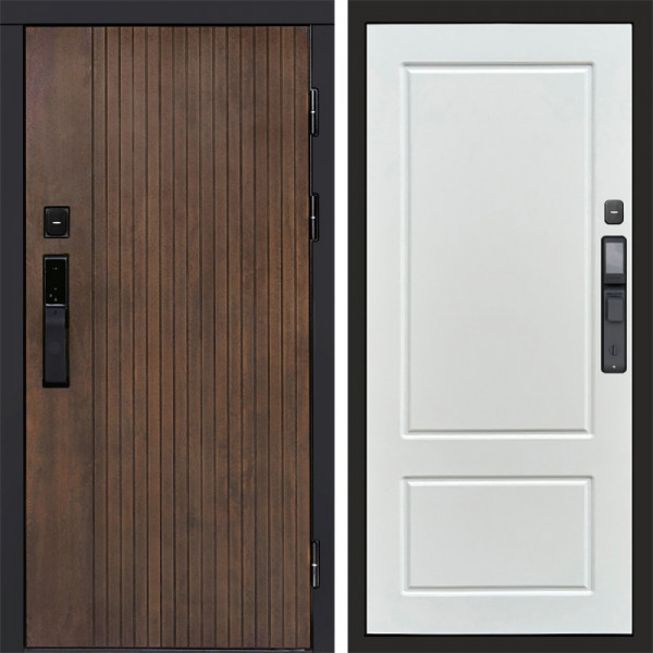 Входная дверь Termo-Door Смарт Твист Ультра - Марсель Белый софт