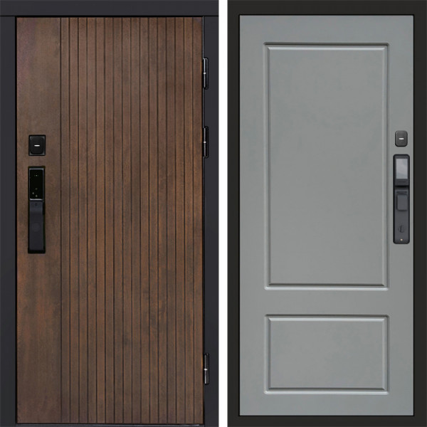 Входная дверь Termo-Door Смарт Твист Ультра - Марсель Grey софт