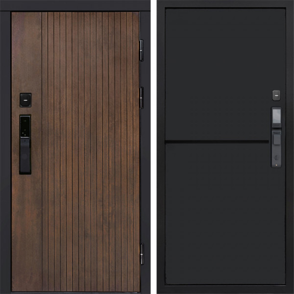 Входная дверь Termo-Door Смарт Твист Ультра - Нео Black