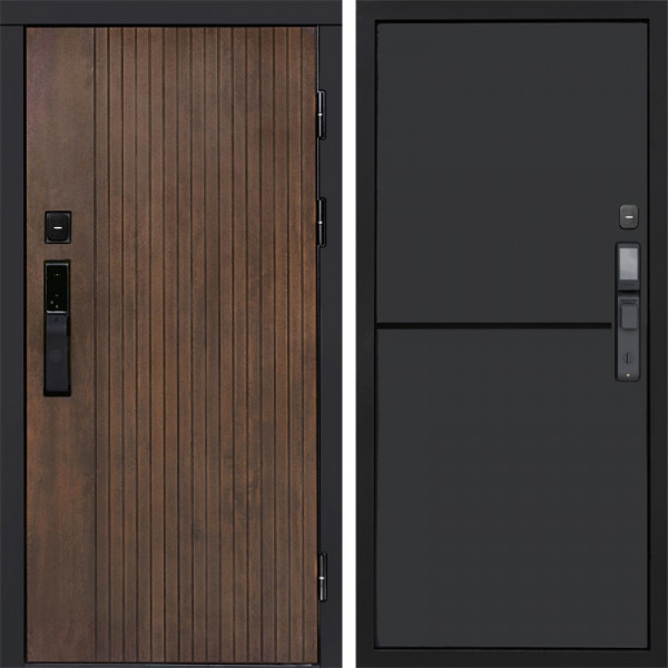 Входная дверь Termo-Door Смарт Твист Ультра - Нео Графит