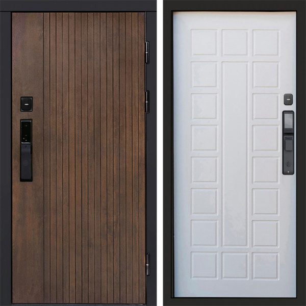 Входная дверь Termo-Door Смарт Твист Ультра - Престиж белое дерево