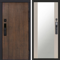 Входная дверь Termo-Door Смарт Твист Ультра - Зеркало Слоновая кость