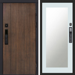 Входная дверь Termo-Door Смарт Твист Ультра - Зеркало Триумф Белый софт