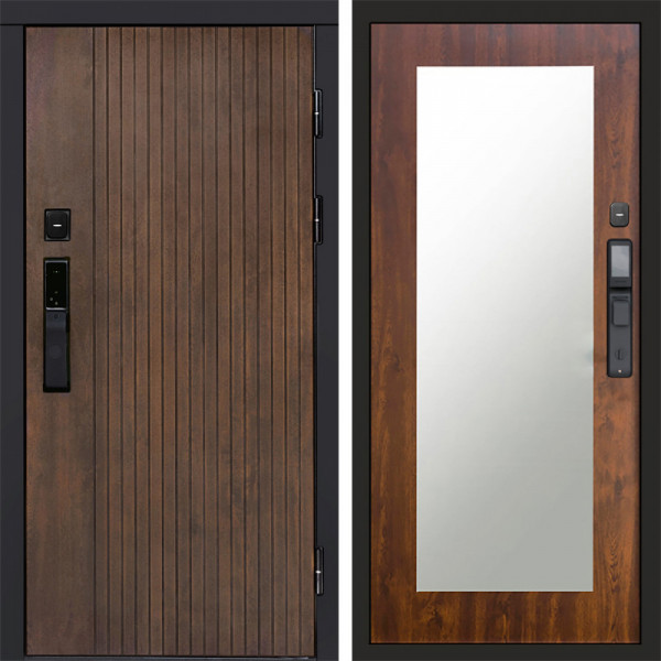 Входная дверь Termo-Door Смарт Твист Ультра - Зеркало Триумф дуб