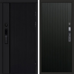 Входная дверь Termo-Door Смарт Урбан Black - Flat Черный кварц