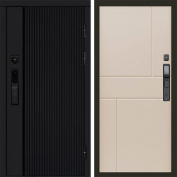 Входная дверь Termo-Door Смарт Урбан Black - Горизонт Слоновая кость