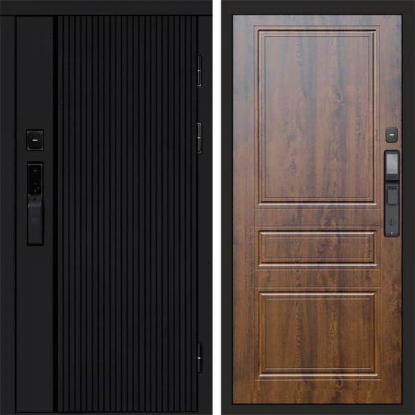 Входная дверь Termo-Door Смарт Урбан Black - Классика дуб