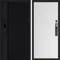 Входная дверь Termo-Door Смарт Урбан Black - Лучи белый
