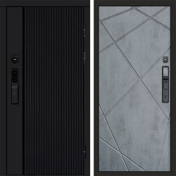 Входная дверь Termo-Door Смарт Урбан Black - Лучи бетон темный