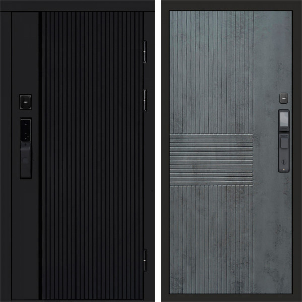 Входная дверь Termo-Door Смарт Урбан Black - Мастино Бетон темный