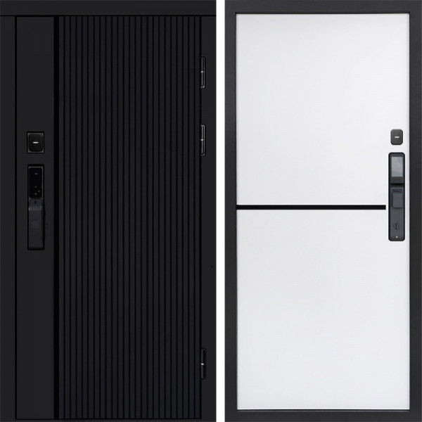 Входная дверь Termo-Door Смарт Урбан Black - Нео White