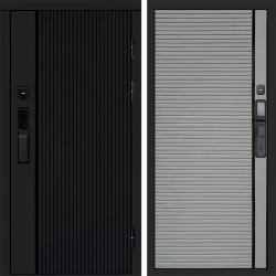 Входная дверь Termo-Door Смарт Урбан Black - Porte Grey софт