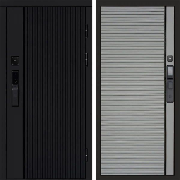 Входная дверь Termo-Door Смарт Урбан Black - Porte Grey софт