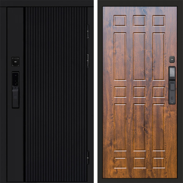 Входная дверь Termo-Door Смарт Урбан Black - Спарта дуб